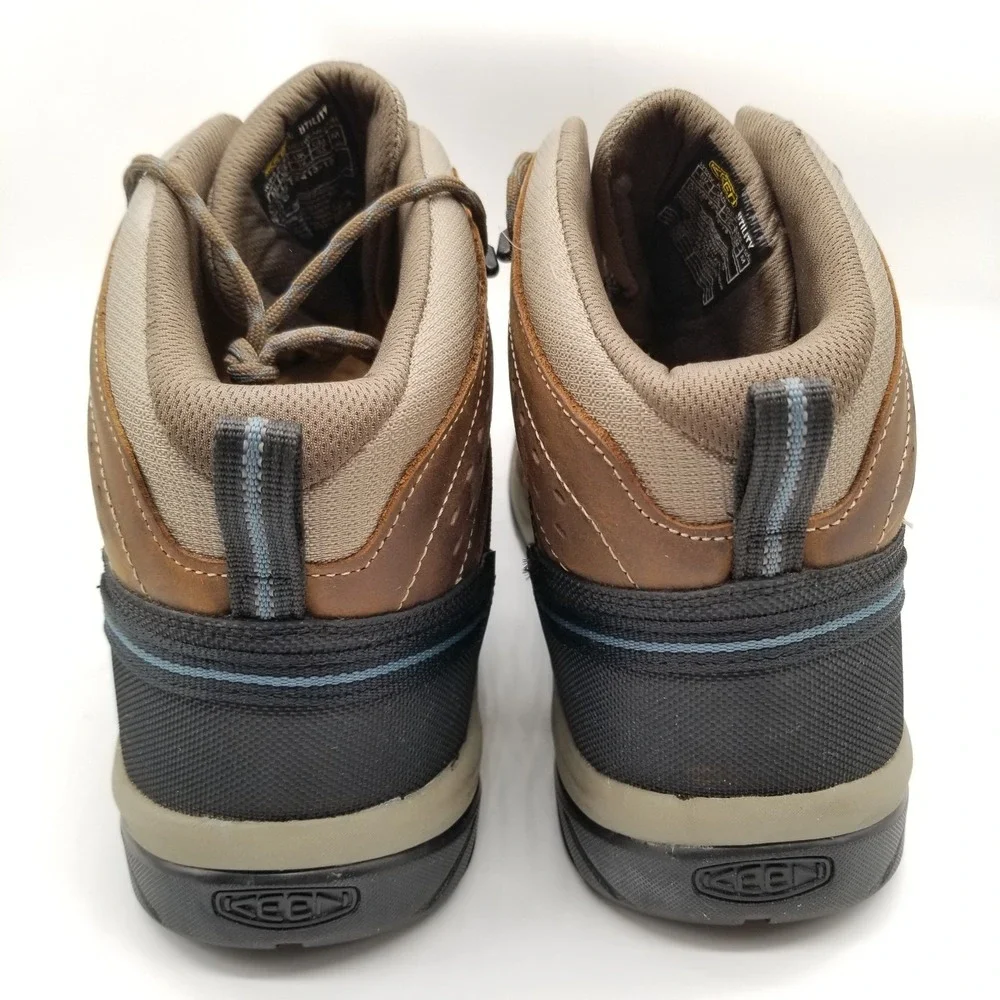 KEEN Utility‎ Men's Flint II Steel Toe Boots Sz 15 D Brown Mid Lace Up Combat